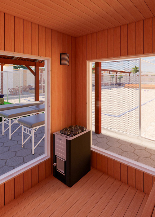 Projeto 3D Sauna